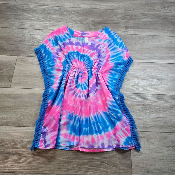 SO Swimsuit Cover Up Girls Tie Dye 7/8 - Picture 1 of 5